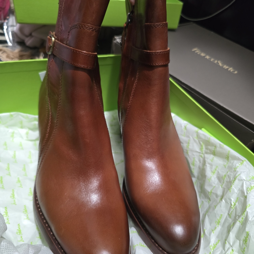Sam Edelman Brown Leather Ankle Boots